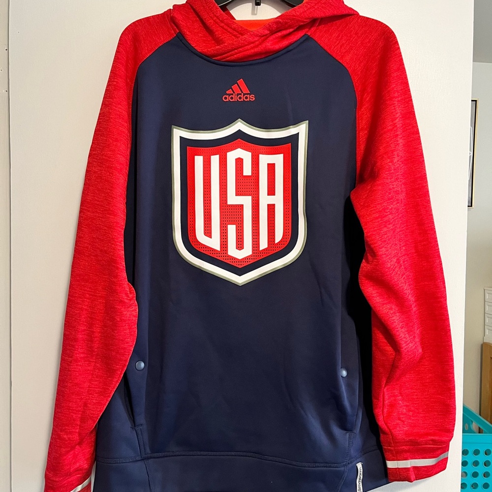 Like New Adidas USA Hockey 2016 World Cup Hoodie - Men’s L